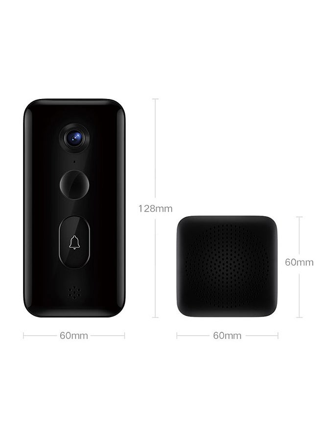 Xiaomi - Smart Doorbell, 3 Home Wireless Security Camera, 2K Ultra-clear Infrared Night Vision, 180° Wide View, Two-way Audio Phone Alerts, for Real-time Supervision - Image 1