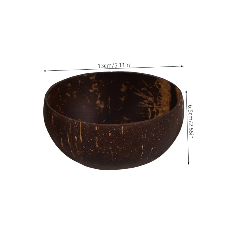 Coconut Shell Salad Bowls Set Of 4 With Stable Base For Dessert Serving And Outdoor Use - Image 3