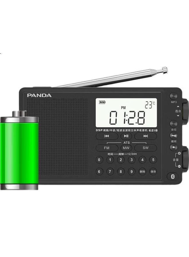 Panda Panda 6218 Portable Bluetooth Radio Full Band Stereo Multifunctional Semiconductor Car Backup - Image 1