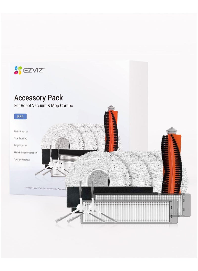 EZVIZ RS2 Vacuum Cleaner Accessory Kit – Powerful Add-Ons for Efficient Cleaning, Including Brushes, Filters, and Mop Cloth | CS-RA-KIT08  - Image 3