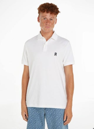 Men's Th Monogram Embroidery Interlock Regular Polo - Pure cotton interlock, White - pzsku/ZE6F3D9F711BDE934B145Z/45/1746228504/cfd7977c-0671-49c3-8556-05644a7c7036