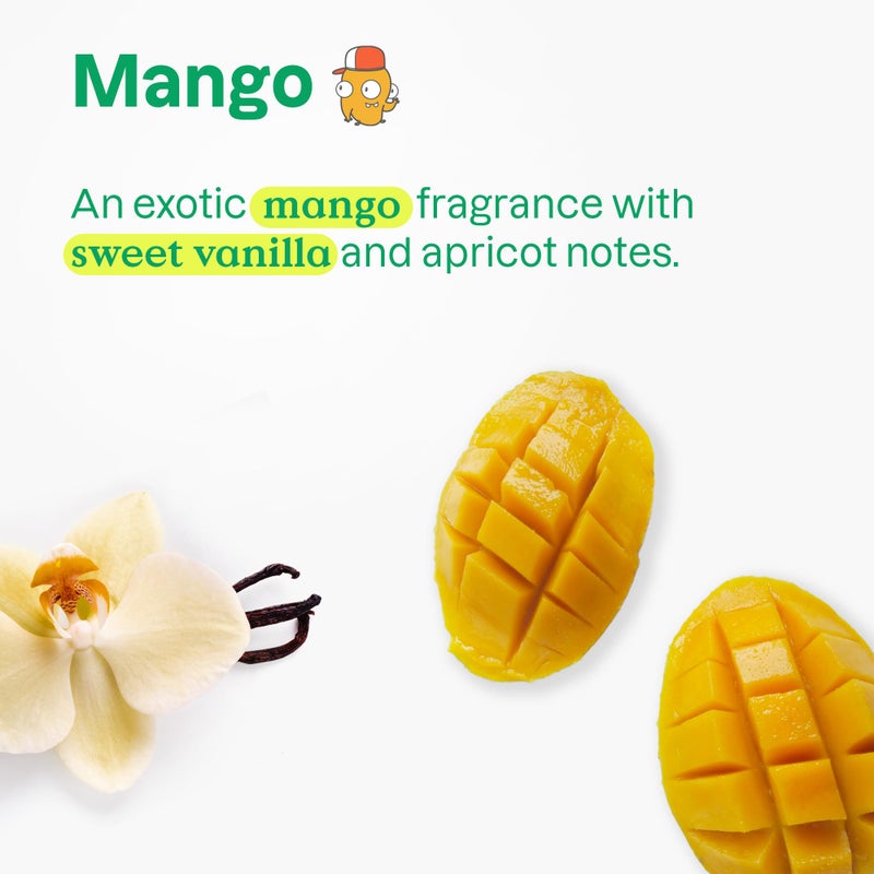 ATTITUDE Shampoo and Body Wash for Kids, EWG Verified Hair and Body Cleanser, Dermatologically Tested Soap, Plant and Mineral Based Bath Products, Vegan, Mango, 16 Fl Oz - Image 5