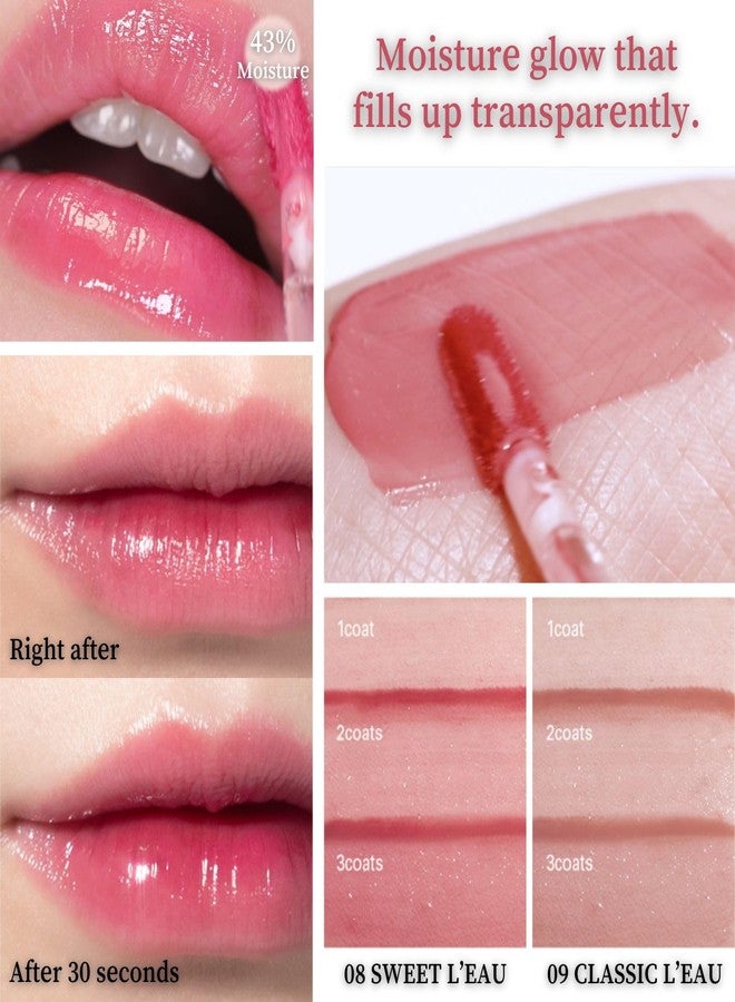 BBI@ BBIA BBIA L’EAU Tint - Glossy & Glow Lip Stain, Watery Lip Tint, Non-Sticky, High Shine Finish, Long-lasting, Moisturizing, Lightweight, Natural, Daily Use, Vegan, Korean Lip Makeup (04 MAGNOLIA L'EAU) - Image 5