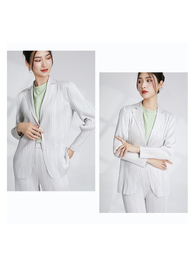 Shougu Elegant Pleated Suit For Women  - Image 2