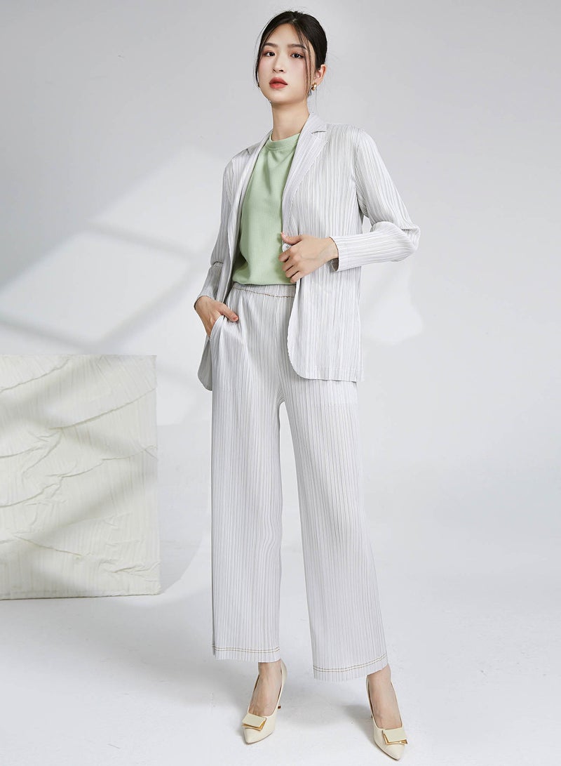 Shougu Elegant Pleated Suit For Women  - Image 5