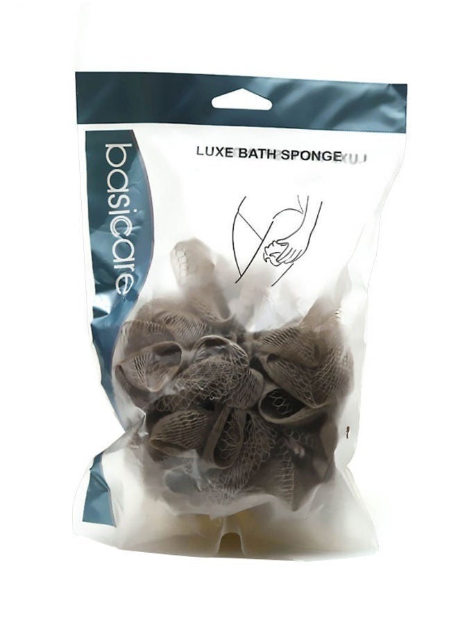 Basicare Luxe Bath Sponge, Grey