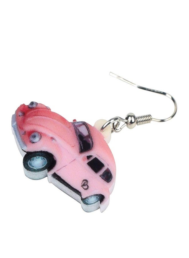 NEWEI Acrylic Novelty Classical Beetle Car Earrings Dangle Drop For Women Fashion Auto Ornamets Jewelry Charm Gift - Image 4