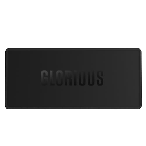 GLORIOUS Gaming Sound Dampening Keyboard Mat Stitched Edges Absorbs Keyboard Sounds Vibrations Machine Washable NonSlip Base Fits Most Compact Keybaords 1417 x 638 x 016mm Black - Image 3
