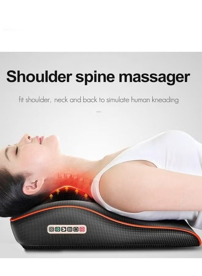 Snado Lumbar & Shoulder-Neck Massager | Cervical-Back-Waist Massage Pillow | Car & Home Lumbar Support | Multifunctional Full-Body Massage Pillow  - Image 2