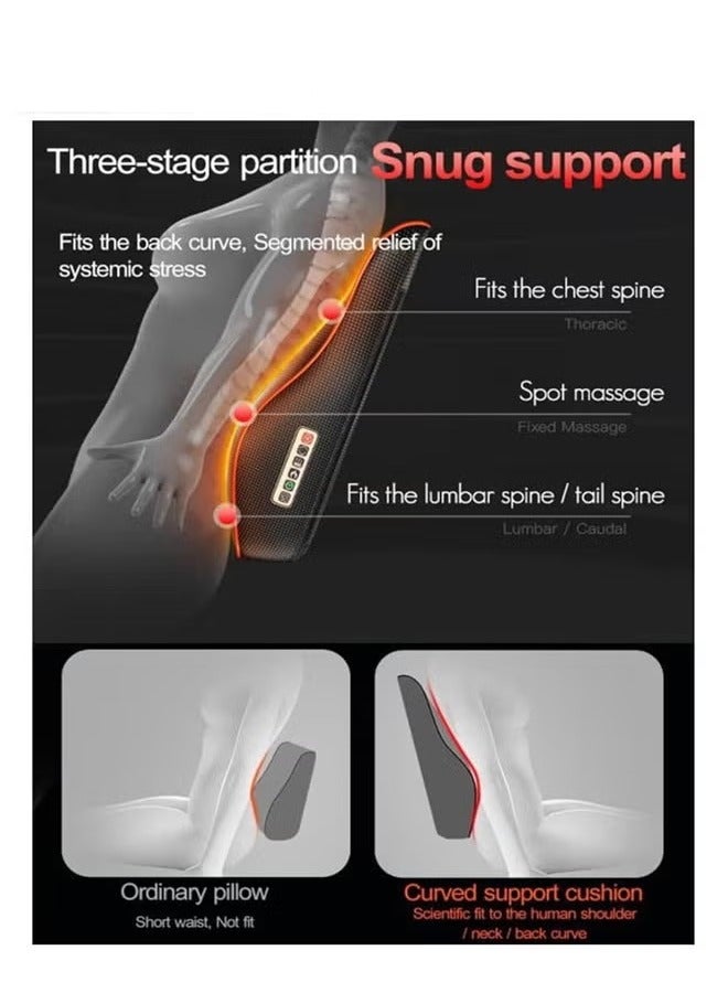Snado Lumbar & Shoulder-Neck Massager | Cervical-Back-Waist Massage Pillow | Car & Home Lumbar Support | Multifunctional Full-Body Massage Pillow  - Image 3