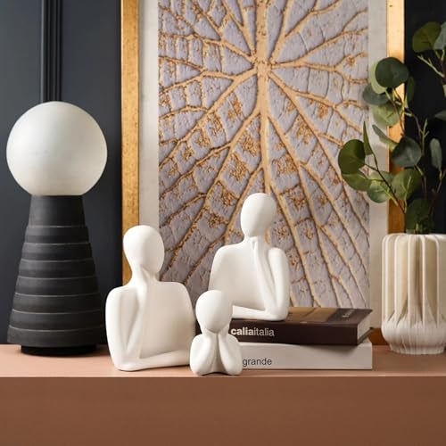 ascension Couple Sculptures Ceramic Romantic Family Figurine Decorative Showpiece for Valentine Gift Living Room House Warming Anniversary Birthday Office & Home Decor - Image 3