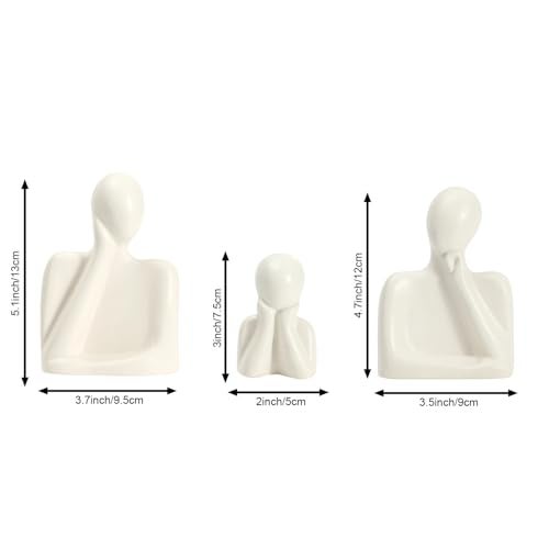 ascension Couple Sculptures Ceramic Romantic Family Figurine Decorative Showpiece for Valentine Gift Living Room House Warming Anniversary Birthday Office & Home Decor - Image 4