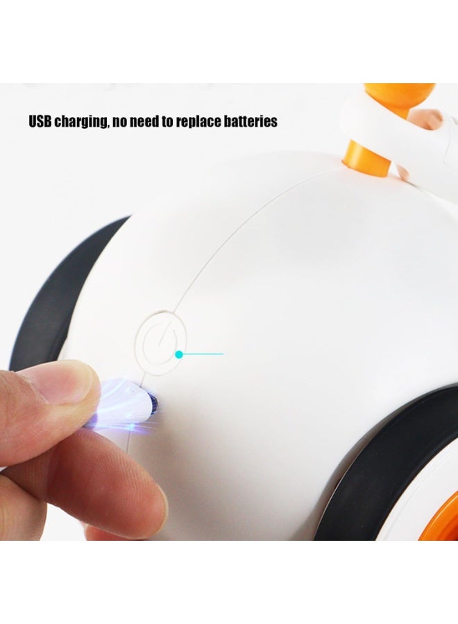 XVersion Interactive Electronic Cat Toy Ball with Feather | Motion-Activated Smart Rolling Toy, 360° Rotation, USB Rechargeable Automatic Indoor Exercise Toy for Cats - Image 4