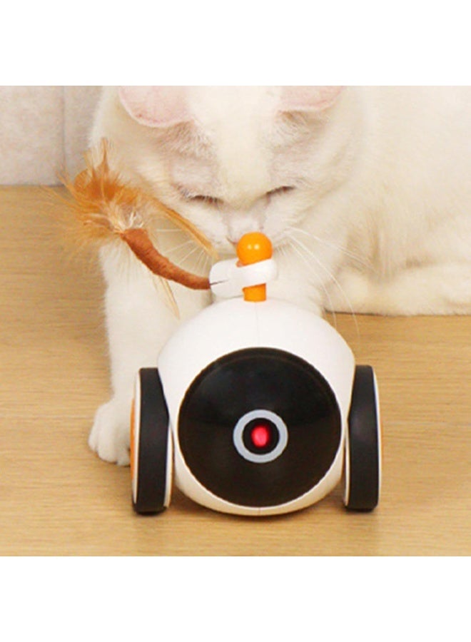 XVersion Interactive Electronic Cat Toy Ball with Feather | Motion-Activated Smart Rolling Toy, 360° Rotation, USB Rechargeable Automatic Indoor Exercise Toy for Cats - Image 5