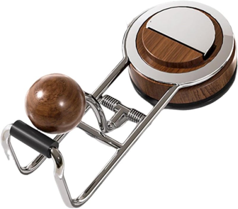 خطافات الفولاذ المقاوم للصدأ بلون الجوز مع كؤوس شفط قابلة للإزالة لتعليق المناشف والأدوات في الحمام - Image 1