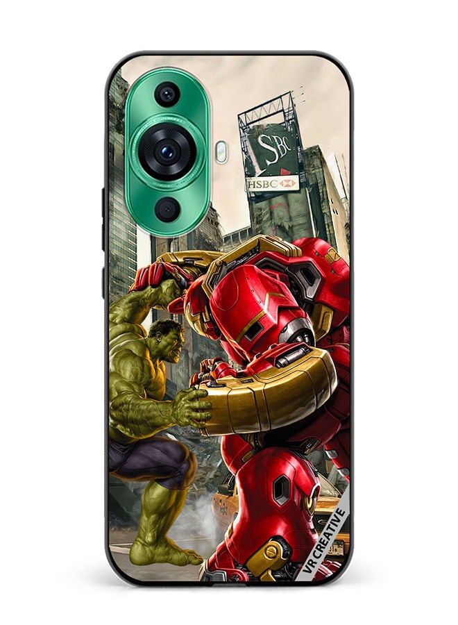 VR CREATIVE Protective Case Cover For Huawei nova 11 Hulk Vs Hulkbuster Design Multicolour - Image 1