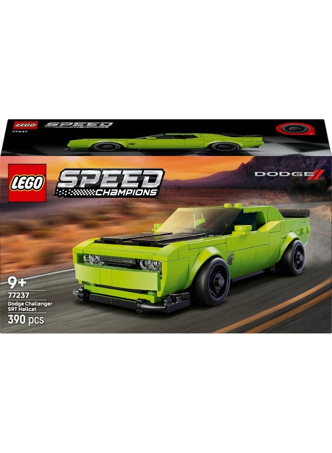 LEGO مجموعة بناء لعبة سيارة سبيد تشامبيونز دودج تشالنجر SRT هيلكات الرياضية 77237 - Image 2