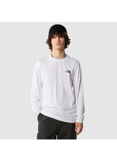 THE NORTH FACE M L/S Simple Dome Tee White T-Shirt  - Image 1