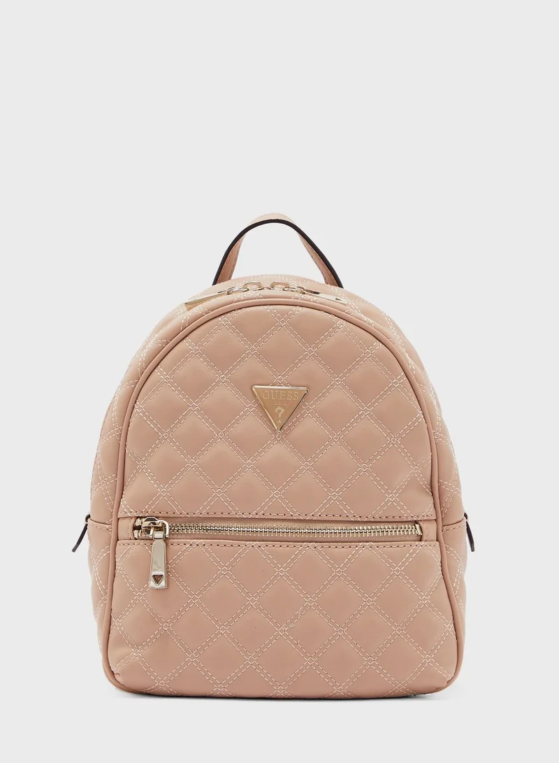 GUESS Cessily Front Zip Dome Backpack for Women Best Price Bahrain
