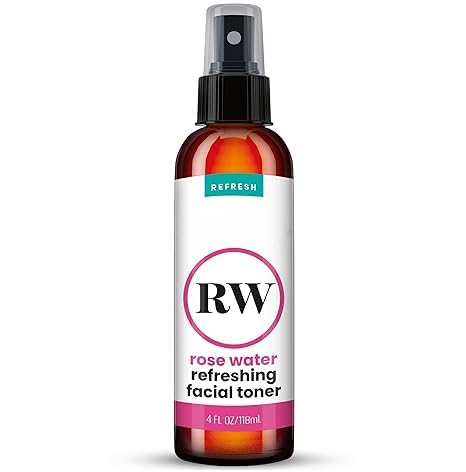 100 Pure Rose Water Facial Toner  Hydrating  Refreshing Skin Care for Balanced Healthy Complexion  4 fl oz