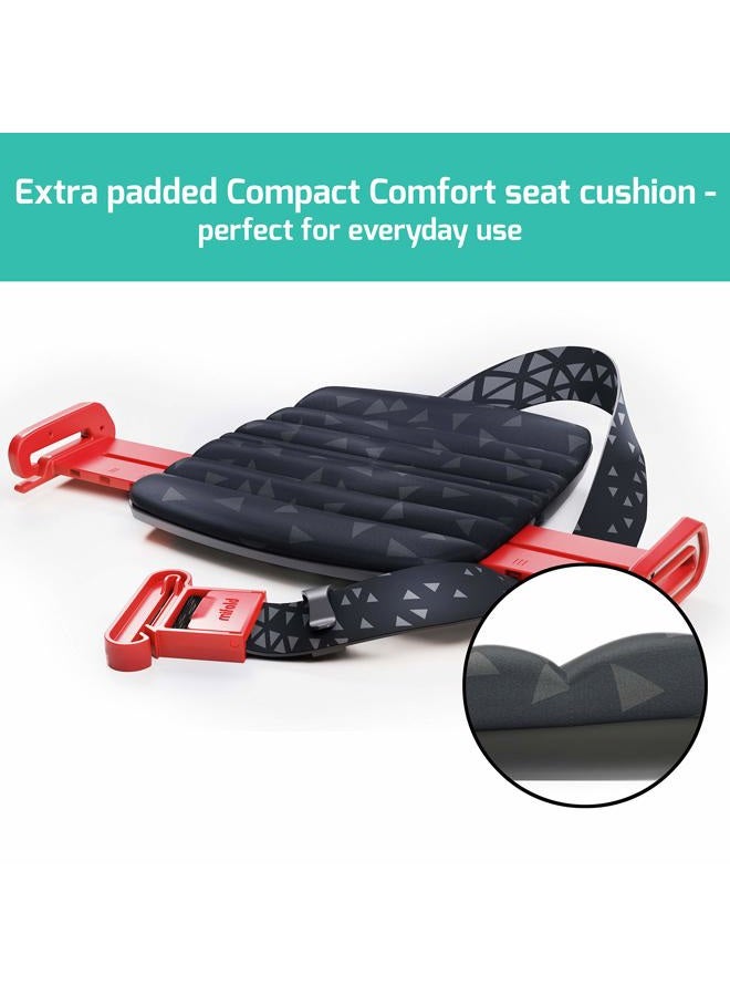 mifold New mifold Comfort Grab-and-go Car Booster Seat- 3X Thicker Cushion! Compact and Portable for Every Day and Carpooling, Travel, Taxis etc. Narrow and Lightweight car seat, Royal Purple - Image 2