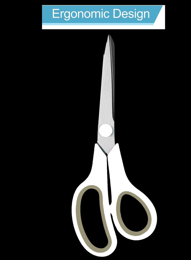 Zoro Scissors Comfort Grip 8 Inch MultiPurpose Heavy Duty Durable Stainless steel and Sharp Blade for Universal Cutting 