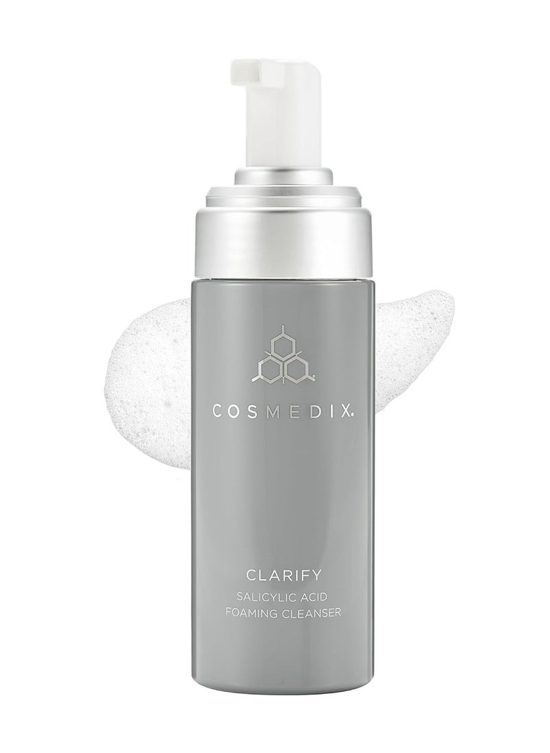CosMedix COSMEDIX Clarify Salicylic Acid Foaming Cleanser, Exfoliates Sensitive and Blemish-Prone Skin, Aloe Vera, Alcohol and Sulfate Free, Cruelty-Free, Gluten Free  - Image 1