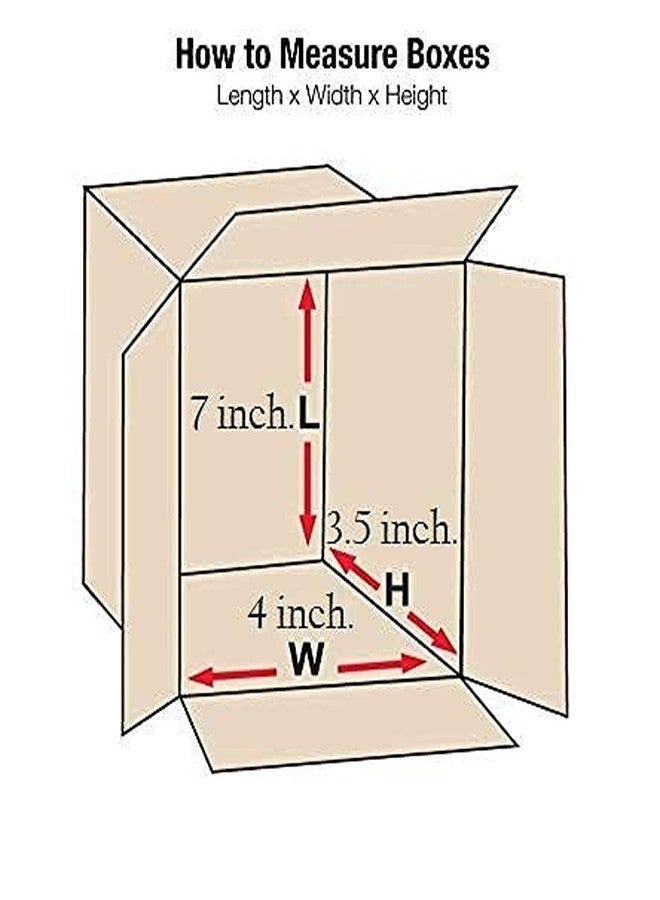 Powerlon® Corrugated Boxes, 7X4X3.5 Inches, Brown 3 Ply for Packing, Moving, Shipping, Gifting, Storing, Packaging (Pack of 100) - Image 2