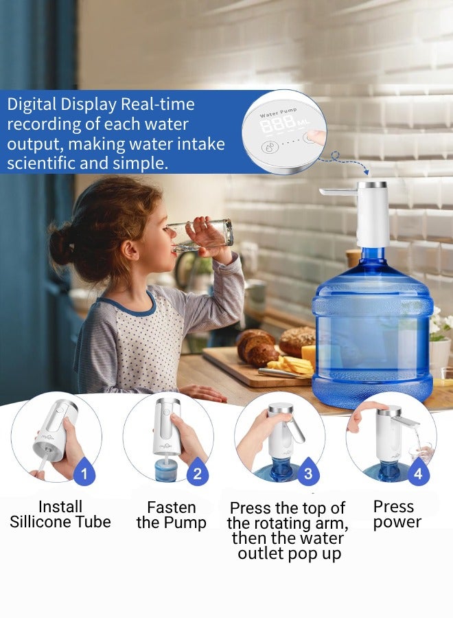 CHHQLZS Water Pump for 5 Gallon Portable Water Dispenser Pump Water Bottle Pump for Home Office Camping - Image 5