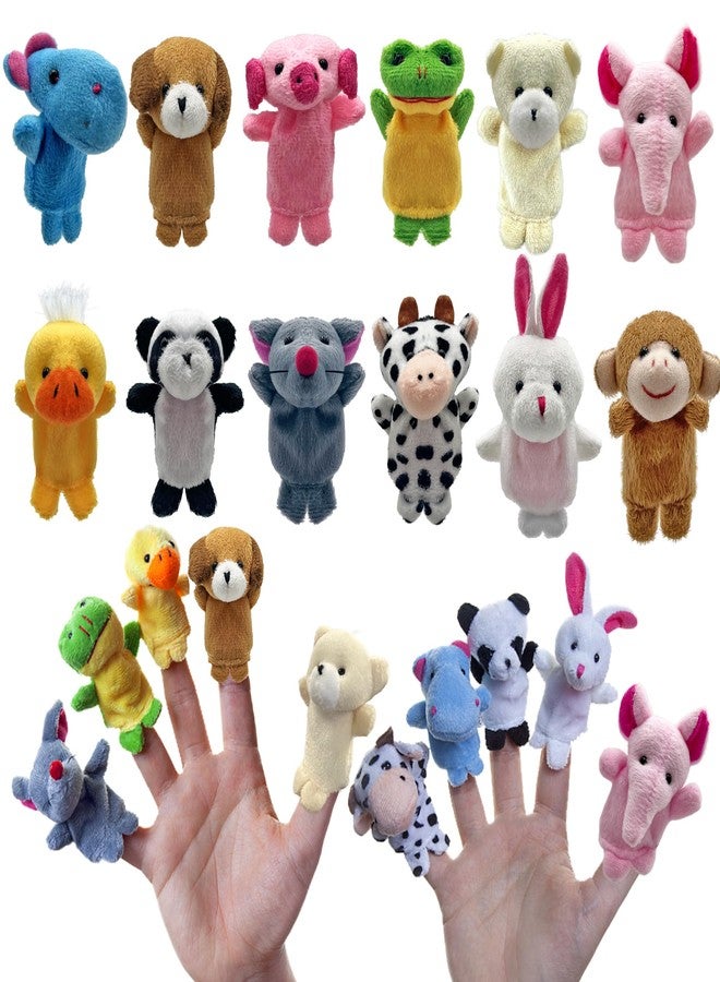XIPEGPA 12 PCS Finger Puppets Set Mini Stuffed Animals Finger Puppet for Storytelling Playing Teaching Shows Playtime Schools Birthday Party Favor Supplies - Image 1
