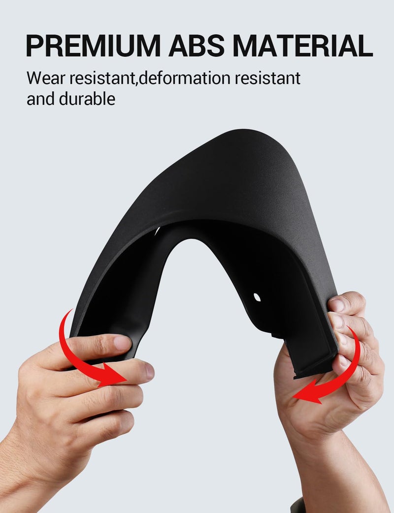 Ecarzo Mud Flaps Fit for 5th Gen Jeep Grand Cherokee 2025 2024 2023 2022 No Drilling Required All Weather Mud Splash Guards Mudflap Front & Rear Gen Jeep Grand Cherokee 2-Row Accessories 4pcs (Non L) - Image 4