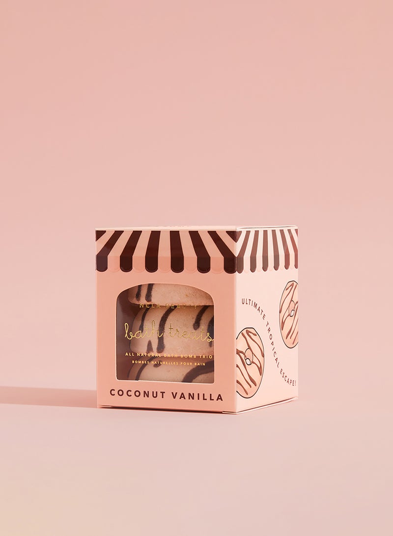 NCLA Coconut Vanilla Bath Treats (3 Pc Bath Bomb Set) 3 X 65G, Savings 26% - Image 2