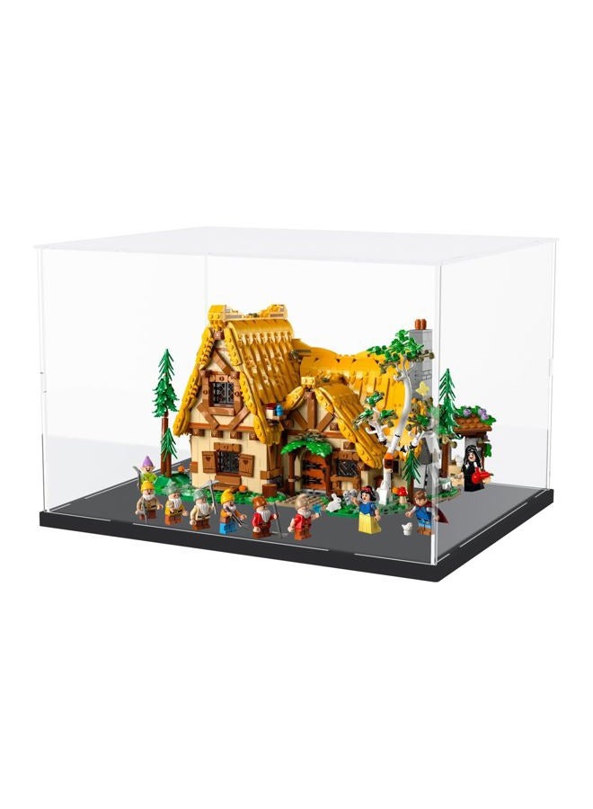Choowin Acrylic Display Case for Lego 76419 21060 Thickened Clear Acrylic Display Box for Collectibles Countertop Display Case for Action Figures Model Toy Dustproof Showcase(Black Base) - Image 4