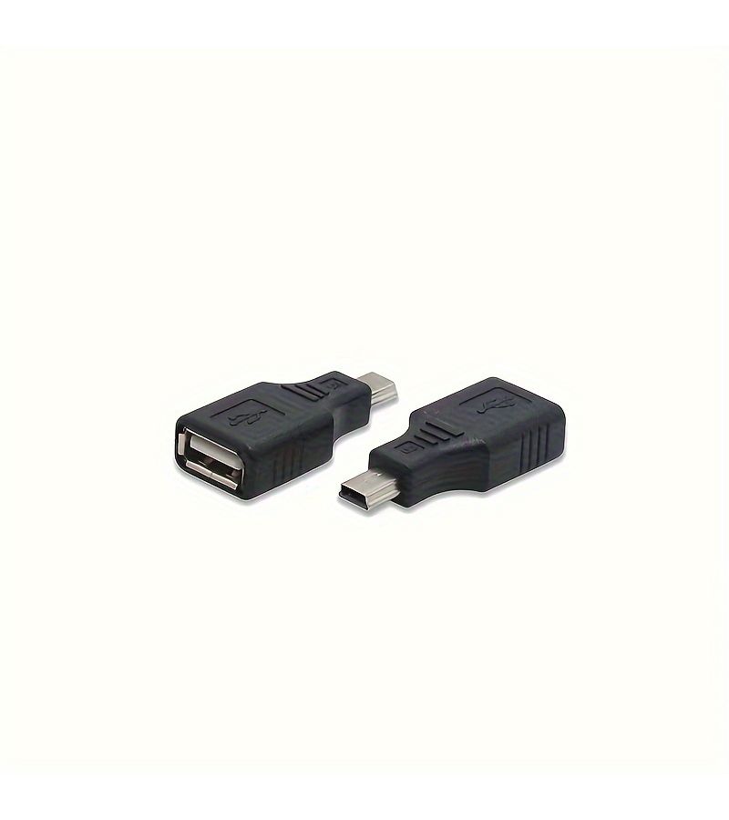 1 Car Audio MP3 Mini USB T Interface Adapter OTG USB Flash Drive Data Cable Conversion Plug - Image 4