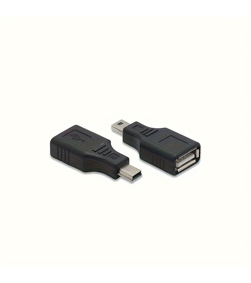 1 Car Audio MP3 Mini USB T Interface Adapter OTG USB Flash Drive Data Cable Conversion Plug - Image 2