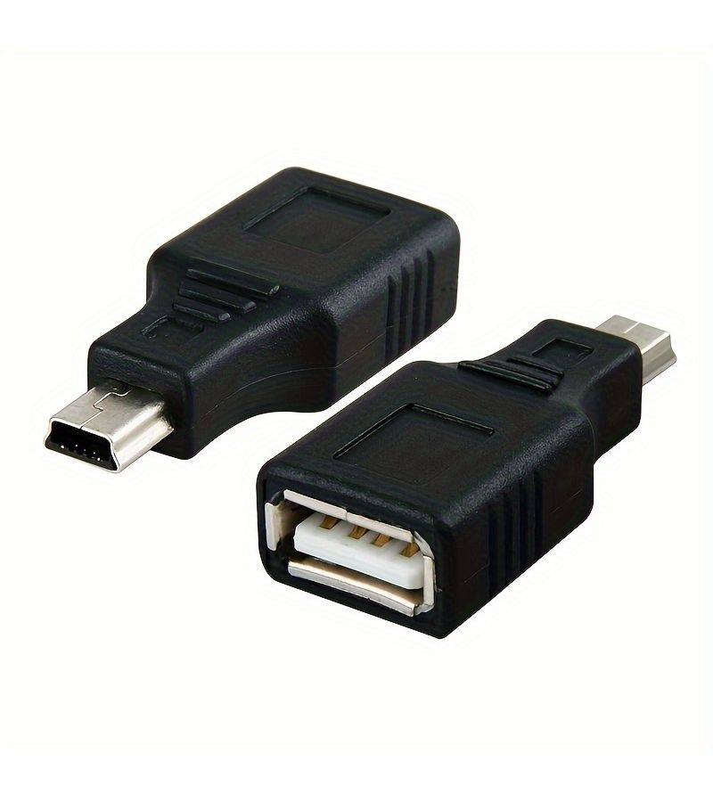 1 Car Audio MP3 Mini USB T Interface Adapter OTG USB Flash Drive Data Cable Conversion Plug - Image 1