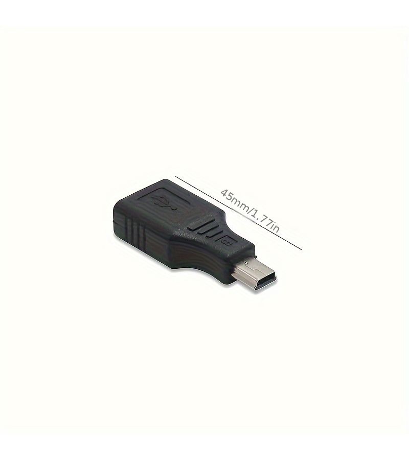 1 Car Audio MP3 Mini USB T Interface Adapter OTG USB Flash Drive Data Cable Conversion Plug - Image 3