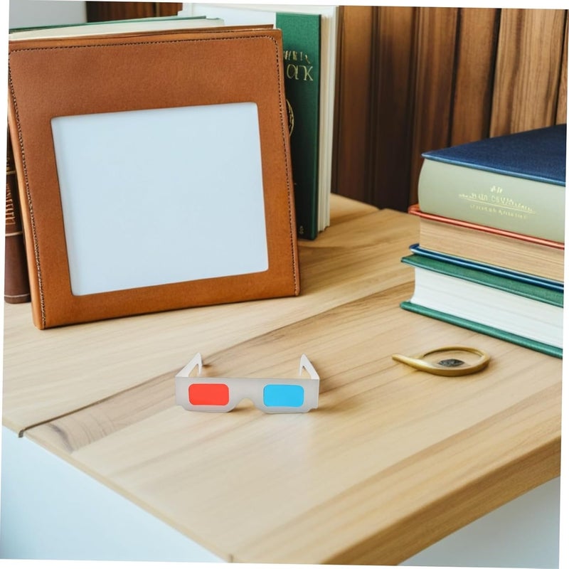 Artibetter 50pcs 3D Anaglyph Glasses Red Blue Cardboard Paper for Movies Theater Cinema Viewing - Image 3