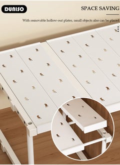 DUNISO Stackable Closet Shelf, Removable and Expandable Shelves, Wear-Resistant Detachable Shoe Rack, Under Sink Organizers and Storage for Space Save, Adjustable Shelf Rack for Bathroom Kitchen Balcony Cloakroom  - Image 2