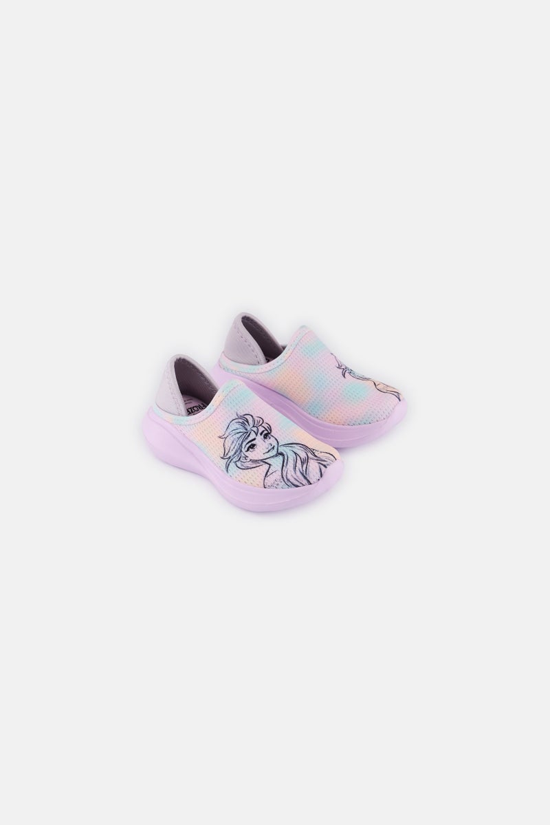 Disney Disney x Frozen Toddlers Girl Slip On Casual Shoes, Multicolor - Image 1