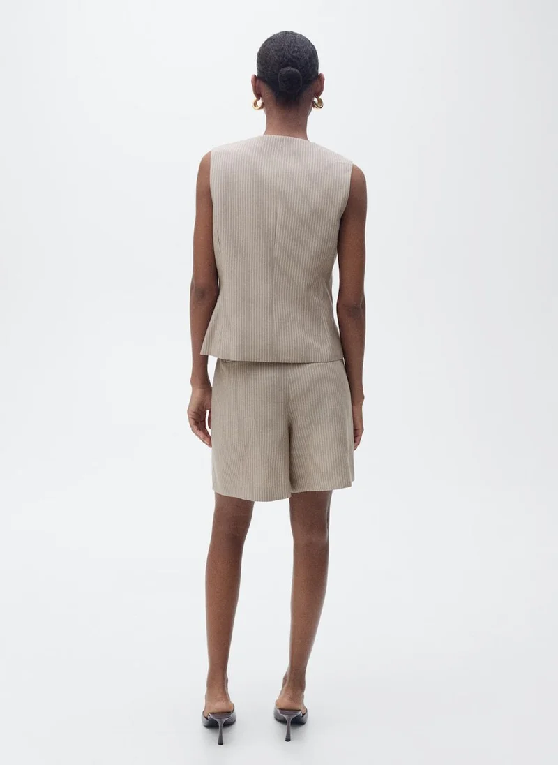مانجو Striped Suit Bermuda Shorts
