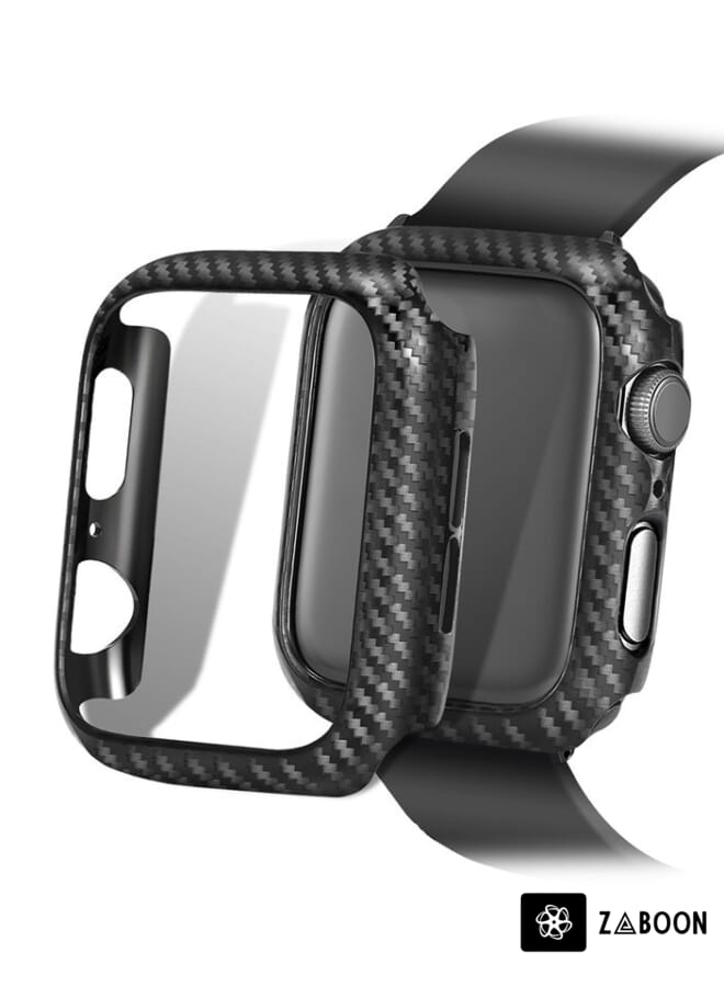 Zaboon حافظة ساعة من ألياف الكربون لجهاز آبل ووتش سيريس 8 / 7 41 مم - Image 1