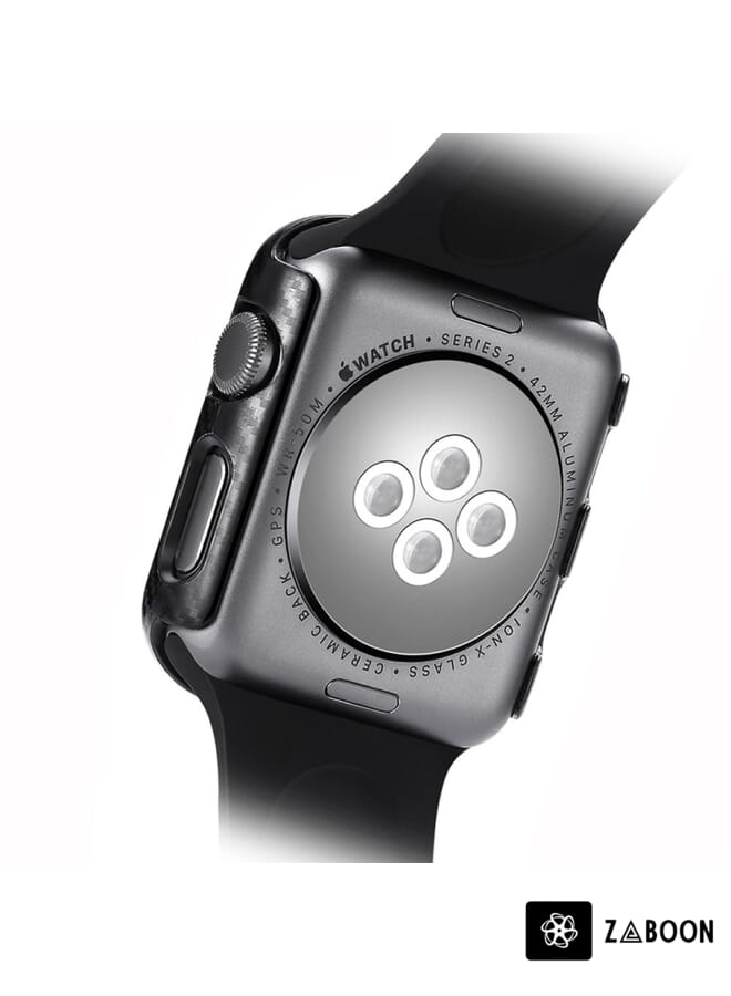 Zaboon حافظة ساعة من ألياف الكربون لجهاز آبل ووتش سيريس 8 / 7 41 مم - Image 4