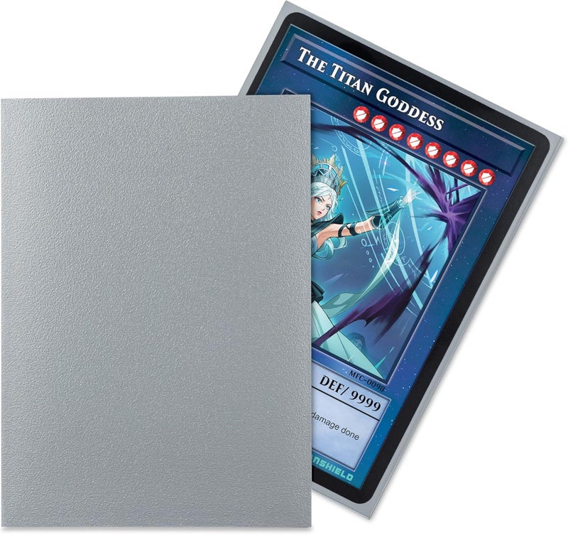 TitanShield (150 Sleeve/Silver) Small Japanese Sized Trading Card Sleeves Deck Protector Compatible with Yu-Gi-Oh!, Cardfight Vanguard & Photocards - Image 2
