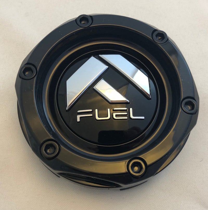 Fuel Offroad غطاء مركز عجلة فويل أوف رود أسود لامع (الكمية 1) # 1003-46b - Image 3