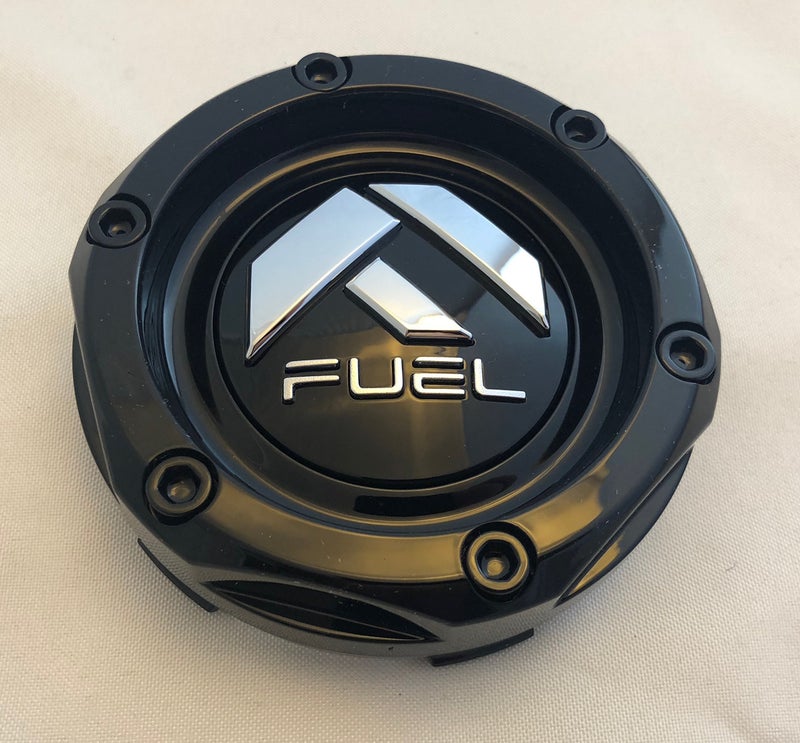 Fuel Offroad غطاء مركز عجلة فويل أوف رود أسود لامع (الكمية 1) # 1003-46b - Image 2