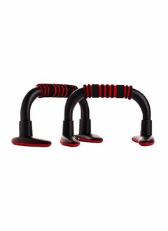 ENDLESS  Endless EL1042 Push Up Stands With Foam Handle | Blank and Red | Material : Steel, Plastic | For Upper Body Workouts with Comfortable Foam Grip and Non-Slip Bars and Less Wrist Strain  - Image 1