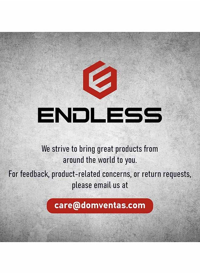 ENDLESS  - Endless EL1042 Push Up Stands With Foam Handle | Blank and Red | Material : Steel, Plastic | For Upper Body Workouts with Comfortable Foam Grip and Non-Slip Bars and Less Wrist Strain - Image 1
