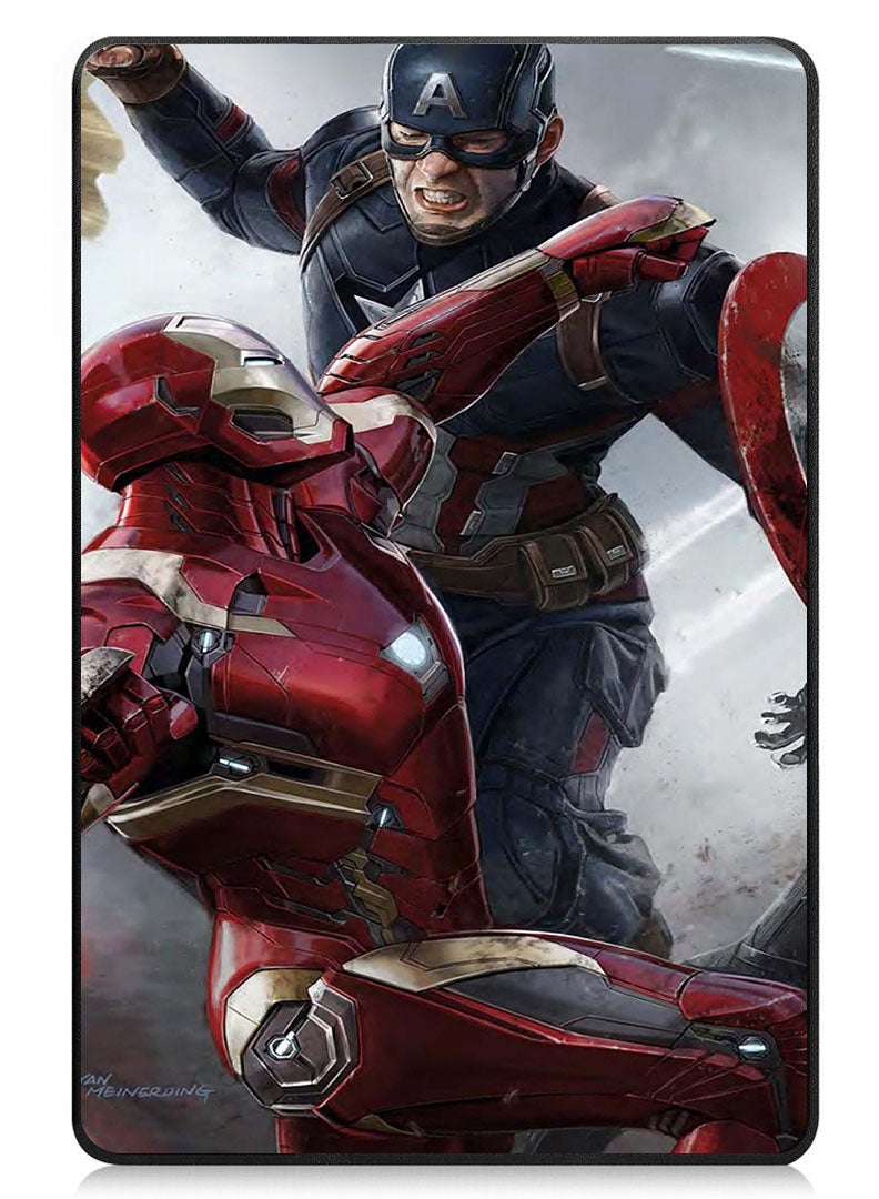 Theodor Protective Flip Case For OnePlus Pad 2 (2024) & OnePlus Pad Pro (2024) With Trifold Stand Auto Wake Sleep Shockproof Cover iron-man-Ca - Image 1