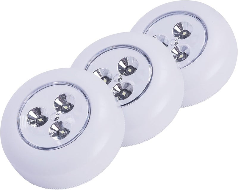 Light It ! by Fulcrum, 30010-308 Stick-On Light, White, 3 Pack - Image 1